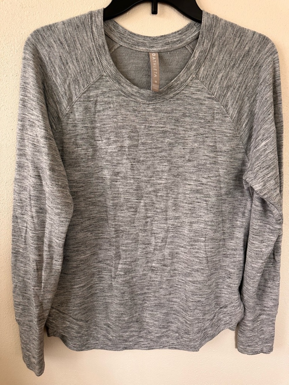 Athleta Heathered Gray Crewneck Pullover